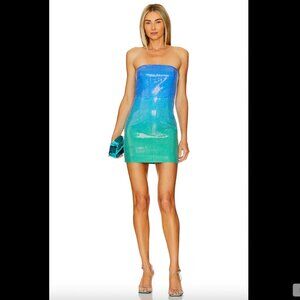Runaway The Label Malibu Strapless Sequin Dress – M – NWT – Ombre Party Dress